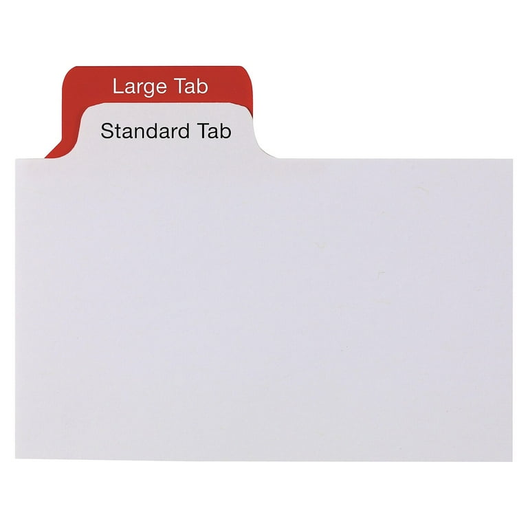 Staples Big Tab Write-On Paper Dividers 8-Tab White 4/Pack
