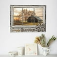 Rustic Old Barn Canvas Wall Art Farmhouse Barn Family Decor Print ...