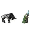 thumbnail image 1 of Estatua Moderna De Resina De Toro Y Pavo Real, Figura Abstracta De Animal, Escultura Coleccionable Para Entrada, Mesa, Escritorio, Estante, Oficina, Dormitorio, Sala De Estar, Decoración Del, 1 of 8