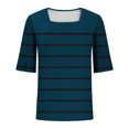 thumbnail image 4 of Blusas de Manga Corta para las Mujeres, Moda Verano Impreso, Blusas de Cuello Redondo, Chaqueta de Manga Corta para las Mujeres, 4 of 6