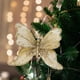 thumbnail image 4 of Christmas Tree Butterflys Ornaments Wreath Decor Ceiling Wall Decoration For 2025 Year Gifts Holiday Glittering Butterflys Christmas Tree Hanging Ornament, 4 of 7