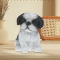 thumbnail image 4 of Huaq Home Furnishings Decorations Resin Simulation Puppy Cute Shih Tzu Dog Ornaments (Little Shih Tzu Puppy (Black)), 4 of 6