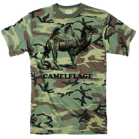Camo Camelflage Tshirt Funny Sarcastic Army Tee For
