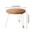 thumbnail image 3 of Xecvkr Foldable Side Table Small Round End Table Mobile Sofa Table for Living Room Bedroom Balcony Dining Wooden, 3 of 6