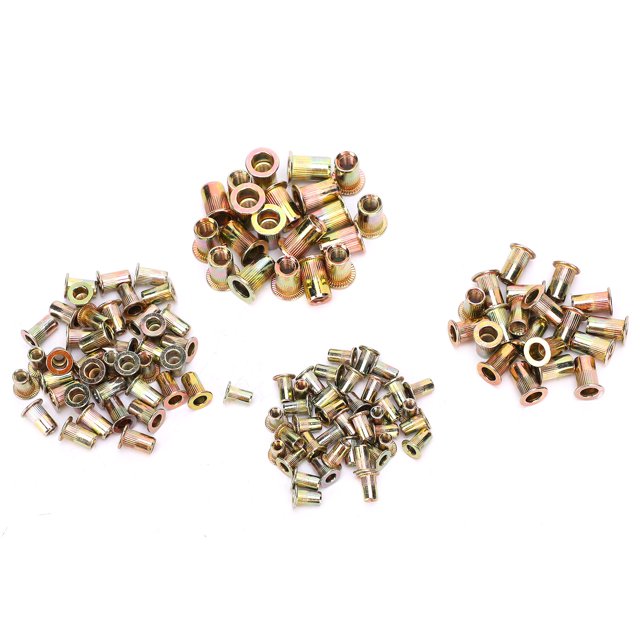 Tuerca De Remache Conveniente Para Llevar 240 Tuercas De Remache Chapadas En Zinc Para Muebles De Automóviles ANGGREK Hardware
