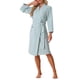 thumbnail image 2 of Bata de baño para mujeres INSPIRE CHIC, duradera, ligera, tipo kimono, bata de lujo para spa, resort y hotel, color gris azul, 2 of 5