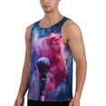 thumbnail image 2 of KLL Color Explosion Makeup Brush Print Men's Muscle Gym Workout Stringer Tank Tops Bodybuilding Fitness T-Shirts Tank Tops Men-Large, 2 of 7