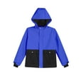 thumbnail image 5 of Rswnyirn Kids Girls Winter Windproof Skiing Jacket Thick Warm Outdoor Snowboard Hooded Snow Coats Blue 8, 5 of 7