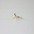 thumbnail image 3 of DBESTSTUDIOS Bold Star Ring, Four Point Star Earrings, Gold Star Finger Ring, Single Star Ring, Star Jewelry, Big Star Ring, Star Adjustable Ring, 3 of 5