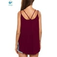thumbnail image 4 of Deago Women's Flowy V Neck Sexy Summer Tank Tops Loose Casual Sleeveless Cami Shirt Plus Size (Red, XL), 4 of 8