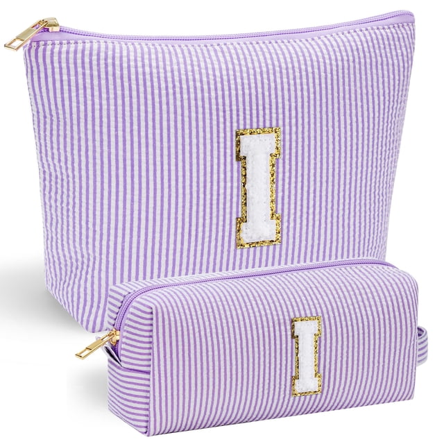 Regalos de cumpleaños YOOLIFE para mamás: bolsa de maquillaje ideal para mamás y maestras | Neceser de maquillaje personalizado con inicial para amigas, novias y esposas | Neceser de viaje para cosmét