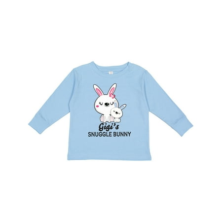 

Inktastic Gigis Snuggle Bunny Easter Gift Toddler Boy Girl Long Sleeve T-Shirt