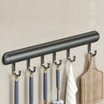thumbnail image 4 of Needhep Metal Twin Hooks Organizer For Hanging Coats Wall Hooks Transparent Seamless Coat Hooks, Heavy Duty Slat Wall Hanging Hooks Double Prong Coat Hooks Wall Mounted With Screws For Glass Door (C), 4 of 4