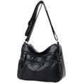 thumbnail image 3 of Bolso de madre para mujer, bolso cruzado de piel suave de gran capacidad, de mediana edad, con un solo hombro, 3 of 6