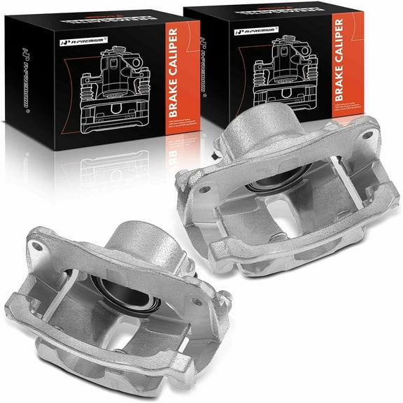 A-Premium Disc Brake Caliper Assembly with Bracket Compatible with Toyota Avalon Sienna Solara 2004-2010 Front Left and Right 2-PC