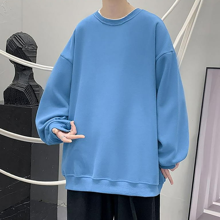 Men Hoodie Spring Sweatshirt Pullover Sweatshirts Soft Cotton Crewneck Tops For Hoodie