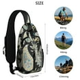 thumbnail image 4 of Antique Paisley Sling Bag – Vintage Bohemian Floral Crossbody Backpack, Lightweight Travel Daypack with Adjustable Strap & Multi-Pocket Design, 4 of 5