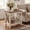 Rustic White and Honey Brown, variant on LEDREM 2 Tiers Side Table, End Table for Living Room, Compact End Table for Narrow Areas, Ideal for Lounge, Apartment, Rustic Country Design