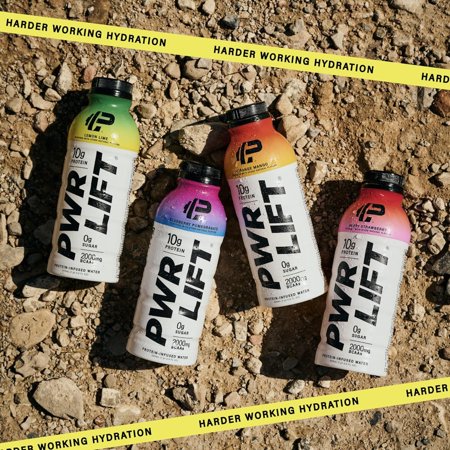PWR LIFT PROTEIN-INFUSED WATER, 10G PROTEIN, 2000 BCAAS, BLUEBERRY POMEGRANTE, 16.9 FL OZ