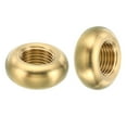 thumbnail image 4 of Unique Bargains M10x1 Écrou Rond, Lot de 5 Écrou Plat en Laiton Massif Vis Fine 19mmx8mm, 4 of 6