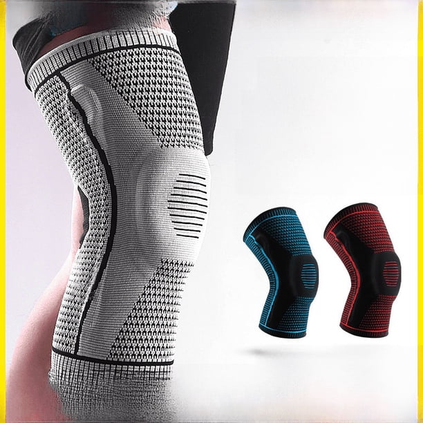 Rodilleras de baloncesto para hombre, para correr, ciclismo, primavera, almohadillas de silicona para piernas, equipo protector de fitness, rodilleras deportivas profesionales