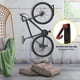 thumbnail image 5 of Soporte de pared para bicicleta - Percha de almacenamiento vertical para bicicletas para garaje (negro rojo), 5 of 5