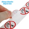 thumbnail image 4 of Etiquetas adhesivas de advertencia Uxcell de 1" de diámetro, pegatinas de no fumar, paquete de 1000, 4 of 7