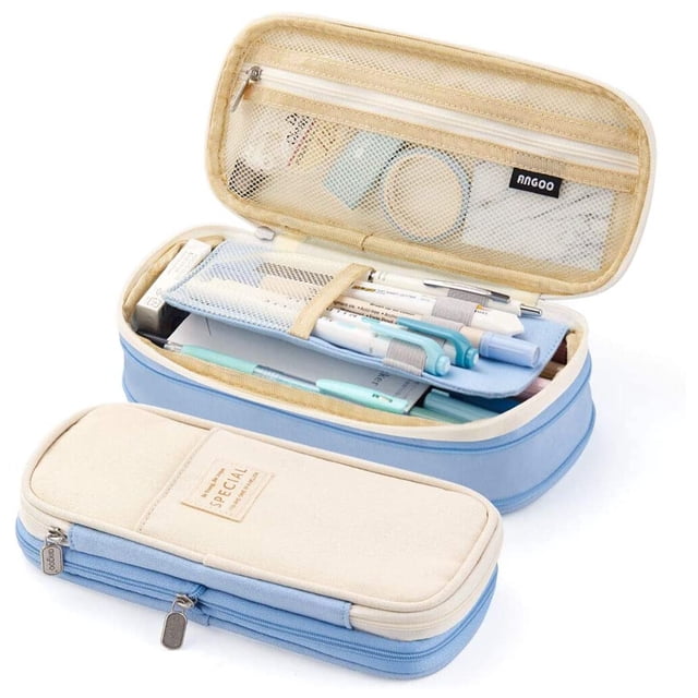 Estuche para lápices de gran capacidad de 1 pieza, caja de papelería para la escuela de oficina, estuche para lápices de alta capacidad, portalápices, bolsa para bolígrafos multicolor, suministros par