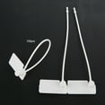 thumbnail image 4 of 100Pcs White Disposable Zip Ties Self locking Tie Suitcase Shoes Bag Label Tag, 4 of 8