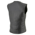 thumbnail image 5 of Milwaukee Leather LKL4701 Women's Black Premium Leather Motorcycle Rider Vest w/ Classic 4-Snap Closure X-Large, 5 of 6