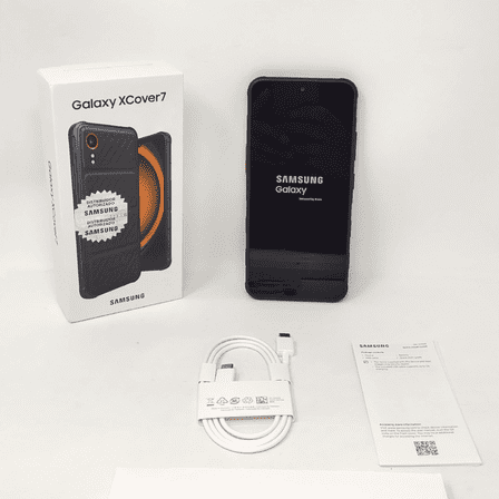 Pre-Owned Samsung Galaxy XCover7 5G 128GB G556B Global Unlocked 6.6" 6GB RAM 50MP Rugged Smartphone - International Version - Black