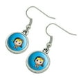 thumbnail image 2 of Wonder Woman Cute Chibi Golden Lasso Novelty Dangling Drop Charm Earrings, 2 of 5