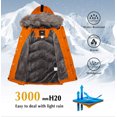 thumbnail image 4 of ZSHOW Boy's Winter Jacket Hooded Thicken Parka Puffer Quilted Coat(Orange,10-12), 4 of 7