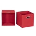 thumbnail image 3 of Household Essentials 6 ct Open Fabric Cube Storage Bins, Regal Red, 3 of 5