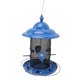 thumbnail image 5 of Desiderio Comedero para pájaros, alimentador automático de semillas colgantes de acero inoxidable a prueba de lluvia con múltiples puertos para perchas para exteriores, azul, 5 of 6