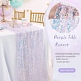 thumbnail image 4 of Sequin Table Runner, Glitter Table Runner 12x72in Sparkle Table Runners Suitable for Decorating Wedding Bridal Shower Birthday Party Holiday Events 6FT Long, 4 of 4
