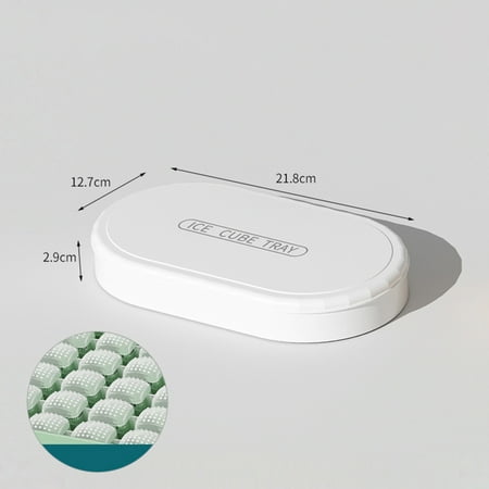 

Oval Ice Cube Tray With Cover And Storage Bin Multiple Stack Easy Release Ice Mold For Whiskey And Cocktails