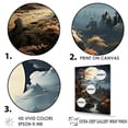 thumbnail image 3 of Designart "Gilded Edo Nights: Japanese Moonlight Landscapes" Japan Art Wall Art Prints, 3 of 7