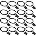 thumbnail image 1 of 16 Pack Curtain Rings with Clips, Window Clip Rings Black Curtain Hooks Hangers Clip Rings for Hanging Drapery Drapes Bows, Small 1.26 Inch in Diameter, Fits up to 1" Rod, 1 of 7