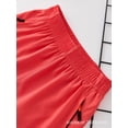 thumbnail image 4 of hengsof Youth Unisex Stretchy Casual Shorts, Solid Color Ice Silk Lightweight Elastic Waist Athletic Shorts for Summer, Big Kids Ages 6 to 15 Years, 4 of 6