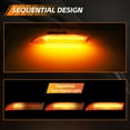 thumbnail image 3 of 2X Amber Lens Front Corner Side Marker Light Turn Signal Light Fender Light  Reflector Light W/ Amber LED For 2009 2010 2011 2012 2013 2014 2015 2016 Porsche Panamera 970 Chassis G1(Before facelift), 3 of 9