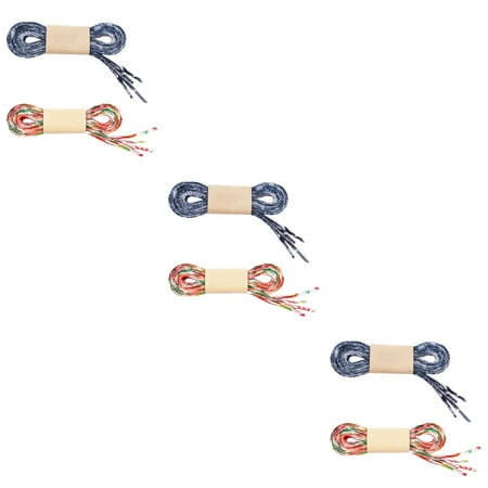 

6 Pairs Shoelaces Sneaker Shoe Lace Polyester Shoe Laces Girls Shoe Lace Ribbon