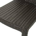 thumbnail image 5 of GDF Studio Haddan Outdoor Wicker Armless Stacking Dining Chairs, Set of 4, Multibrown, 5 of 8