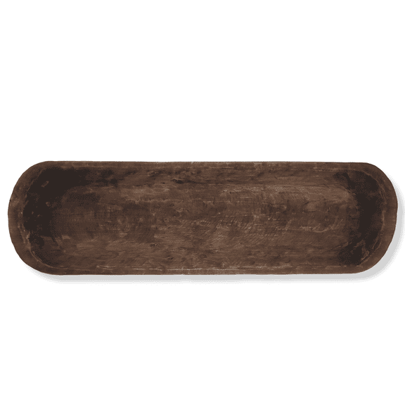 38"-40" Long Extra Large Wood Dough Bowl- Extra Long Wood Decorative Bowl- The Big Bend Large Dough Bowl