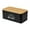 Black, variant on Breadbox Bread Keeper Storage Container Space Saving Compact Design for Homemade Bread Toast Bagels