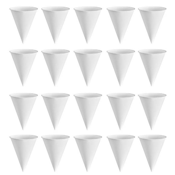 250 Pcs Cone Shape Paper Cups Disposable Cups Water Drinking Cups Water Ice Cups