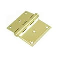 thumbnail image 2 of Deltana DHS3035U3 Solid Brass 3-Inch x 3 1/2-Inch Half Surface Hinge, 2 of 2