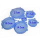 thumbnail image 2 of Billuyoard Tapa de silicona para alimentos, 6 uds., tapas universales de silicona para utensilios de cocina, cuencos, tapas elásticas Organizadores de utensilios de cocina azul, 2 of 6