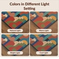 thumbnail image 7 of Design&I 8'x10' Washable Area Rug Snag-Free Multicolor Geometric Abstract Design Dynamic Shapes with Bold Modern for Dining Room, Large Office, Lounge, 7 of 7