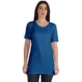 thumbnail image 1 of Inkmeso Plain Basic Tshirt Long Length Tee Short Sleeve Workout Top For Women, 1 of 9